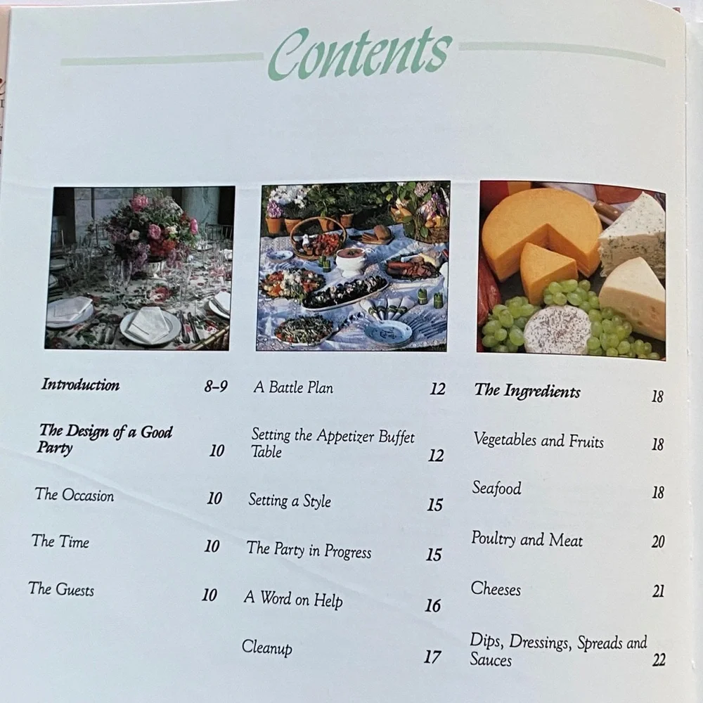 Hors D’Oeuvres: Festive & Elegant Party Menus | Hardcover Cookbook